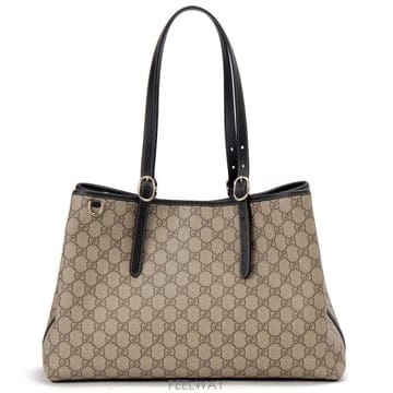 [비엔비명품관] GUCCI 구찌 여성 GG 엠블럼 라지 토트백 숄더백