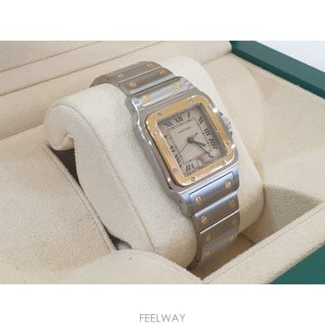 까르띠에 산토스 드 까르띠에 갈베 콤비 29MM W20011C4
