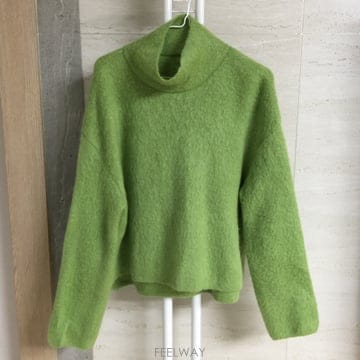 ZOOC 주크 터틀넥 모헤어 니트 F