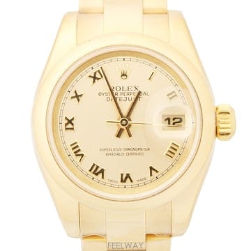 [폴스두잉] ROLEX 롤렉스 데이트저스트 179168 오토매틱 옐로골드18k 26mm 시계 보증서보유