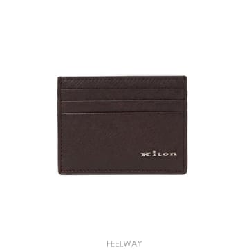 인더샵 Kiton 키톤 브라운 카드 지갑