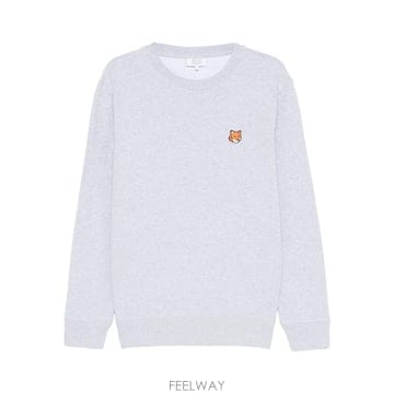 Maison Kitsune 26FW ����Ű���� ���� ��� ���ַ� ���� Ƽ���� PM00303KM0340 H120 LIGHT GREY ME26FW ����Ű���� ���� ��� ���ַ� ���� Ƽ���� PM00303KM