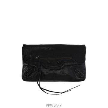 26FW 발렌시아가 르 시티 클러치 873386 2ABEK1000 BLACK