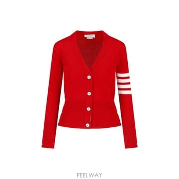 Thom Browne 26FW ����� Ŭ���� ĳ�ù̾� 4�� ���̳� ����� FKC001A 00011 600 RED26FW ����� Ŭ���� ĳ�ù̾� 4�� ���̳� ����� FKC001