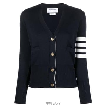 Thom Browne 27SS ����� ���� �޸��� �� 4�� Ŭ���� V�� ����� FKC207A 00014415 NAVY27SS ����� ���� �޸��� �� 4�� Ŭ���� V�� ����� FKC