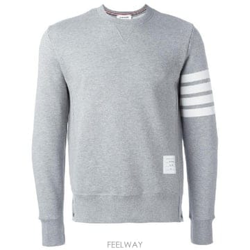 Thom Browne �׶�����Ÿ �ؿ� ����� ���� 4BAR COTTON CREWNECK SWEAT���� MJT021H0053506�׶�����Ÿ �ؿ� ����� ���� 4BAR COTTON CREWNECK SWE