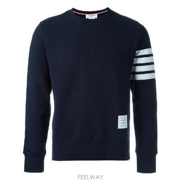 Thom Browne �׶�����Ÿ �ؿ� ����� ���� 4BAR COTTON CREWNECK SWEAT���� MJT021H0053546�׶�����Ÿ �ؿ� ����� ���� 4BAR COTTON CREWNECK SWE