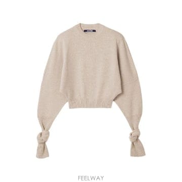 Jacquemus �׶�����Ÿ �ؿ� ��ũ���� ���� WOOL CREWNECK ������ SWW00647AK00282150�׶�����Ÿ �ؿ� ��ũ���� ���� WOOL CREWNECK ������ SWW
