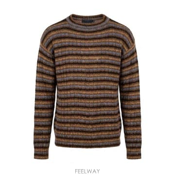 26FW 프라다 Shetland 울 보트 넥 스웨터 UMF4176252SOOOF0033 TP582330081