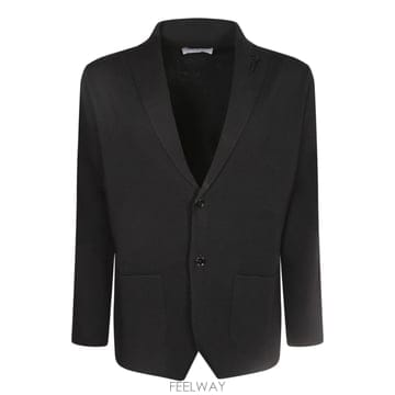 26FW 라르디니 Elegant 울 블렌드  클래식 컷 with 숄 칼라  투 button 클로저  프론트 