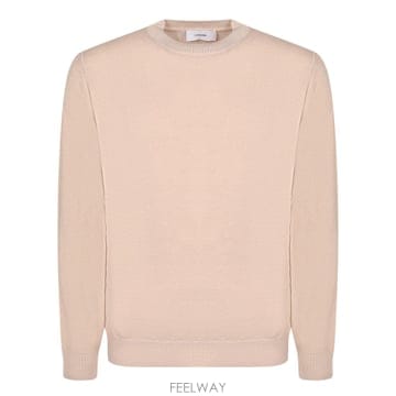 26FW 라르디니 울 스웨터  클래식 컷  크림 컬러  크루넥  ACLMML464AC67016210PA TP