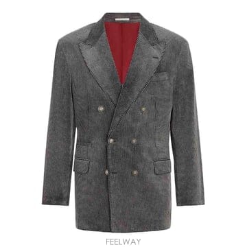 26FW 브루넬로 쿠치넬리 Tailor 블레이저 With 메탈 버튼 MV4508BPC2C022 TP58233