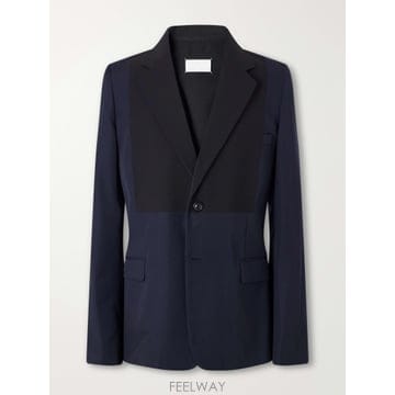 26 FW 메종마르지엘라 네이비 투톤 버진 울 트윌 블레이저 TP582355611