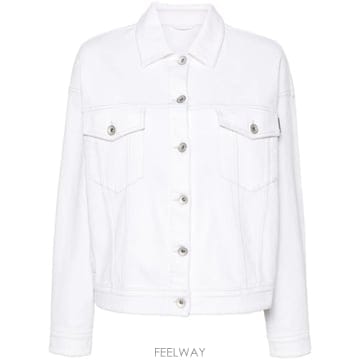26 FW 브루넬로 쿠치넬리 모닐리 비즈 장식 데님 재킷 MB0572989C159 TP460328596