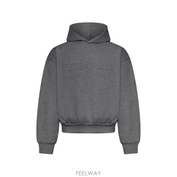 26 FW 피어오브갓 Essentials embossed logo hoodie 192HO256211F TP4
