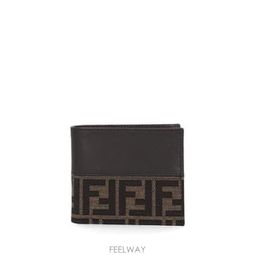 FENDI [A94]��� 7M0169B139F0XLL ���� ���� ī������ FENDI FENDI Leather Bi Fo[A94]��� 7M0169B139F0XLL ���� ���� ī������ FENDI FEN