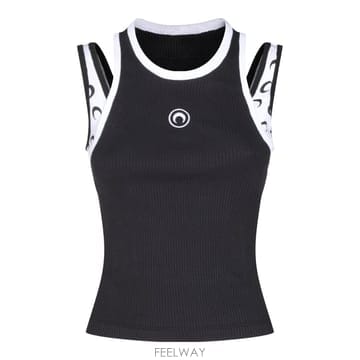 Marine Serre [S27]�������� WTT040ACJER0125BK99 ���� Ƽ���� ���� ����Ƽ ���ɼ��� ����Ƽ �ΰ� BLAC[S27]�������� WTT040ACJER0125BK99 ���� Ƽ���� ���� ��