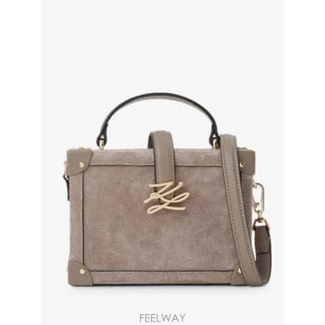 26 FW 칼라거펠트 K 오토그래프 드롭 스웨이드 스몰 크로스 백 B4W303711KU TP460347221