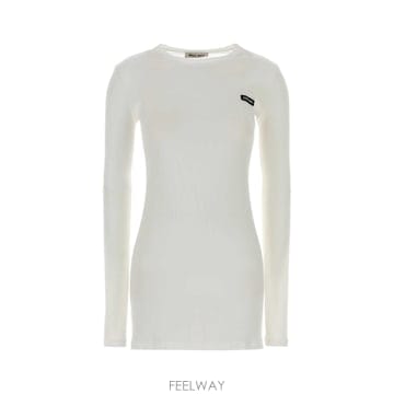 Miu Miu [X45]�̿�̿� MJA842SOOO133O F0009 ���� Ƽ���� �μҸ� ž ���� White cotton[X45]�̿�̿� MJA842SOOO133O F0009 ���� Ƽ���� �μҸ� 