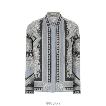 Versace [X45]������ü 10281531A19860 5E860 ���� ���� ���� ����콺 Printed twill s[X45]������ü 10281531A19860 5E860 ���� ���� ���� ����