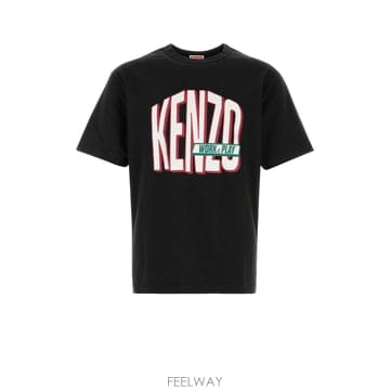 Kenzo [X45]���� FH55TS2054SG 99J ���� Ƽ���� �μҸ� ž Black cotton t shirt[X45]���� FH55TS2054SG 99J ���� Ƽ���� �μҸ� ž Black