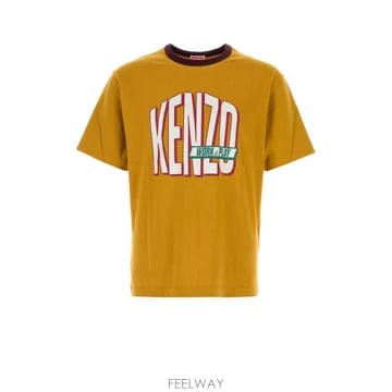 Kenzo [X45]���� FH55TS2054SG 42 ���� Ƽ���� �μҸ� ž Mustard cotton t shirt[X45]���� FH55TS2054SG 42 ���� Ƽ���� �μҸ� ž Mustar