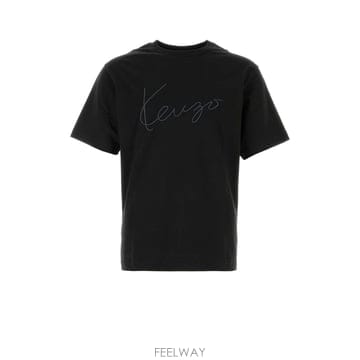 Kenzo [X45]���� FH55TS2014SG 99J ���� Ƽ���� �μҸ� ž Black cotton t shirt[X45]���� FH55TS2014SG 99J ���� Ƽ���� �μҸ� ž Black