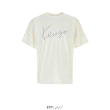 Kenzo [X45]���� FH55TS2014SG 02 ���� Ƽ���� �μҸ� ž White cotton t shirt[X45]���� FH55TS2014SG 02 ���� Ƽ���� �μҸ� ž White 