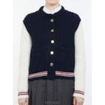 Thom Browne [G95]����� FKC727AY2007979 ���� ��Ʈ Ǯ���� ������ ����� RIBBED CACHEMIRE[G95]����� FKC727AY2007979 ���� ��Ʈ Ǯ���� ������ 