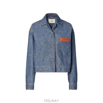 26 FW 펜디 샴브레이 데님 재킷 FLF861AW8H TP454705354