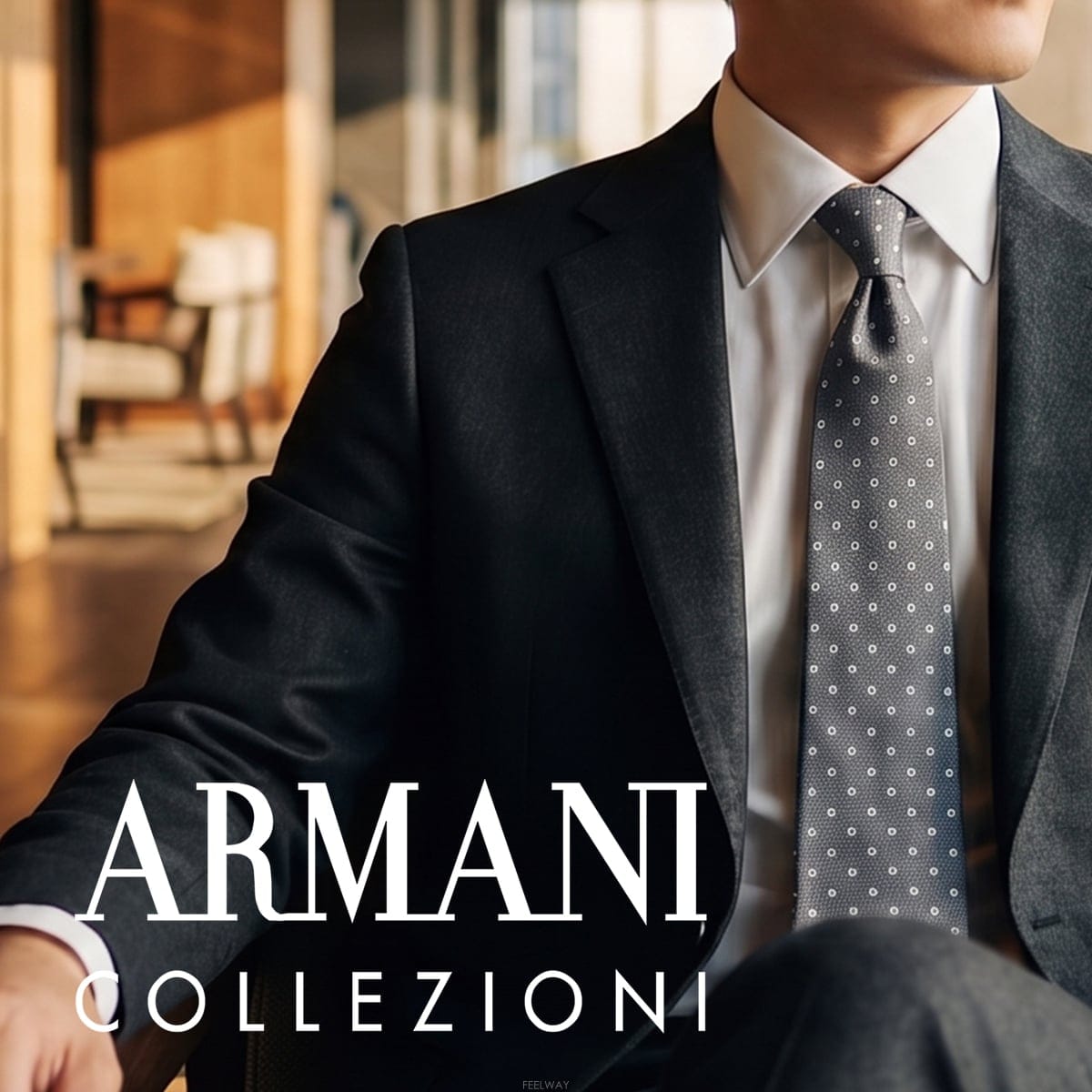 Armani ARMANI COLLEZIONI �Ƹ����� �÷������� ����ũ�� ��Ʈ ��Ÿ�� 9cm S~A+���K3844ARMANI COLLEZIONI �Ƹ����� �÷������� ����ũ�� ��Ʈ ��