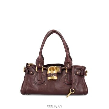 26 FW 끌로에 패드락 레더 토트 백 CH25WS802P75 TP460306627