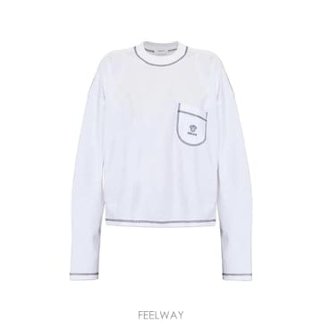 26 FW 베르사체 메두사 로고 긴소매 탑 10270341A19286 TP458311911