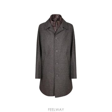 26 FW 에르노 check pattern padded bib coat CA000240U33556R TP46