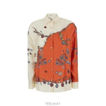 26 FW 베르사체 printed silk twill shirt 10256861A18681 TP4603003