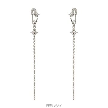 ViVienne westwood 26FW ���ȿ���Ʈ��� �̾ 6202018R 02P019 P019 SILVER26FW ���ȿ���Ʈ��� �̾ 6202018R 02P019 P019 SILV