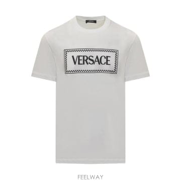 (해외배송) 베르사체 Versace 로고 프린트 크루넥 티셔츠 10116941A08584