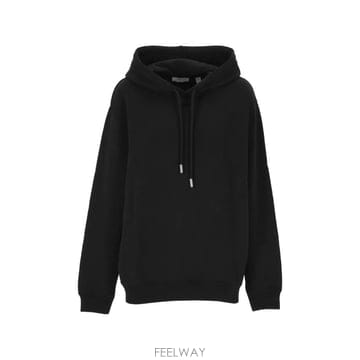 당일배송 오프화이트 로고 자수 드로스트링 후디