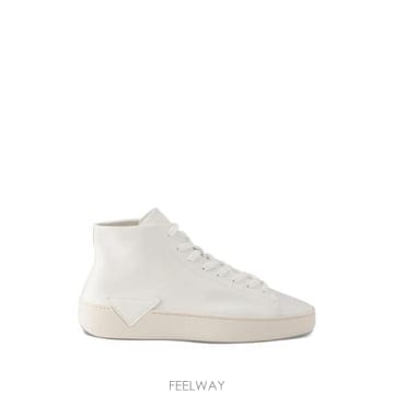 PRADA ���Ϲ�� ����� high top leather sneakers���Ϲ�� ����� high top leather sneakers