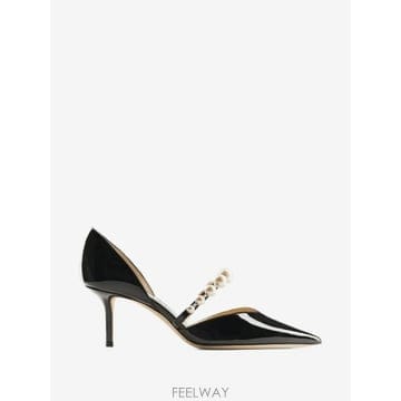 당일배송 지미추 Aurelie pearl embellished pumps