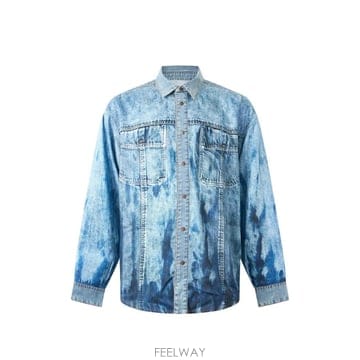 Diesel ���Ϲ�� ���� faded effect denim jacket���Ϲ�� ���� faded effect denim jacket
