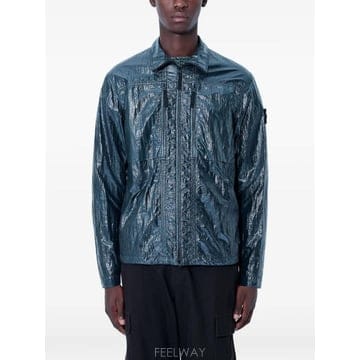Stone Island ���Ϲ�� ������Ϸ��� 1200031 nylon lucido comfort fit zip up overshir���Ϲ�� ������Ϸ��� 1200031 nylon lucido comfort fit
