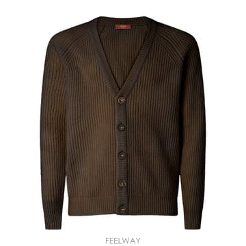 크루나 ULTRAFINE 메리노 울 가디건 BEXLEY1857144 B0302520779