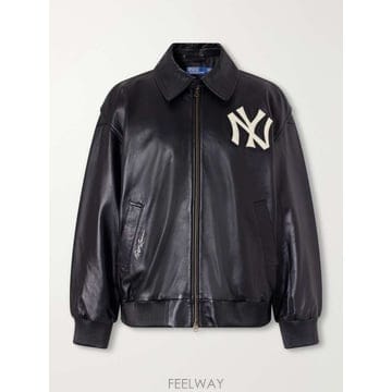폴로 랄프로렌 MLB LOGOAPPLIQUED 레더 봄버 자켓 21 B0082520822