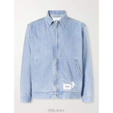 W탭스 WRECKER LOGOAPPLIQUED 페인트 데님 자켓 2 B0082520839