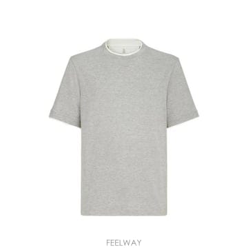 Brunello Cucinelli 26FW ���ڷ� ��ġ�ڸ� ž MH8367427 CNZ17 GREY26FW ���ڷ� ��ġ�ڸ� ž MH8367427 CNZ17 GREY