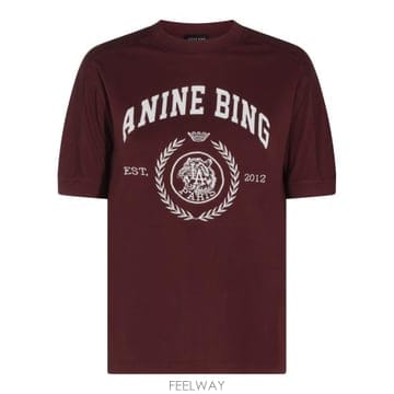 Anine Bing 26FW �ִϺ� ���� Ƽ���� A0812695 BGN28 BURGUNDY26FW �ִϺ� ���� Ƽ���� A0812695 BGN28 BURGUNDY