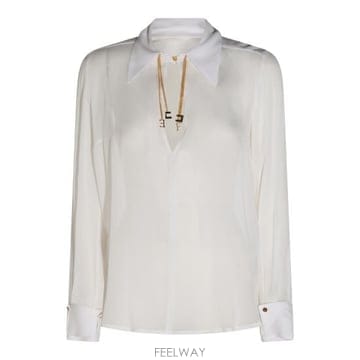 Elisabetta Franchi 26FW �����ں�Ÿ����ġ ����콺 CA19466E2 360 AVORIO26FW �����ں�Ÿ����ġ ����콺 CA19466E2 360 AVORIO