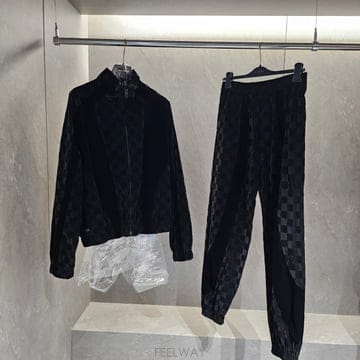 루이비통 플록드 퍼렐 다미에 테크니컬 트랙셋업