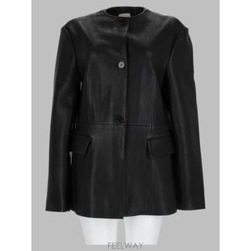 26FW 알리지 가죽 자켓 266906 A6231NE BLACK